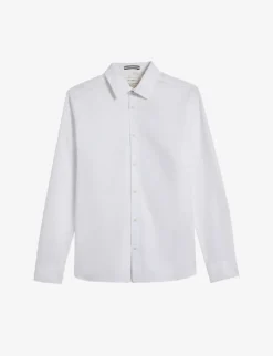 Ted Baker Solurr Slim-fit Woven Oxford Shirt