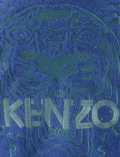 Kenzo K Icon22 Logo-embroidered Cotton Bathrobe 6 Kenzo K Icon22 Logo-embroidered Cotton Bathrobe -Falkeis Store R04003950 BLUEELECTRIC ALT02