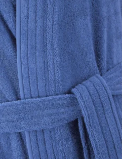 Kenzo K Icon22 Logo-embroidered Cotton Bathrobe 7 Kenzo K Icon22 Logo-embroidered Cotton Bathrobe -Falkeis Store R04003950 BLUEELECTRIC ALT03