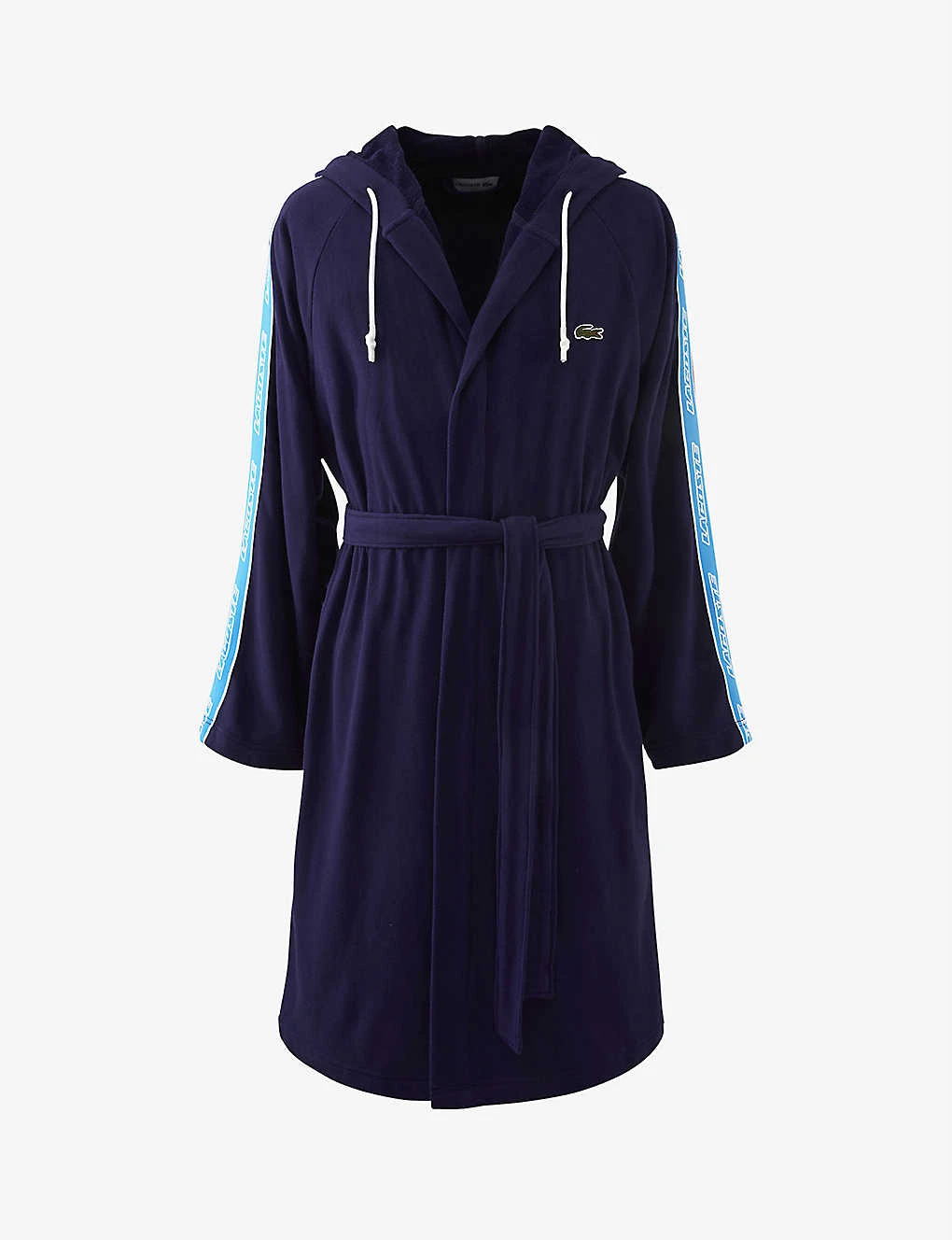 Lacoste LActive Hooded Organic Cotton-jersey Bath Robe 1 Lacoste LActive Hooded Organic Cotton-jersey Bath Robe