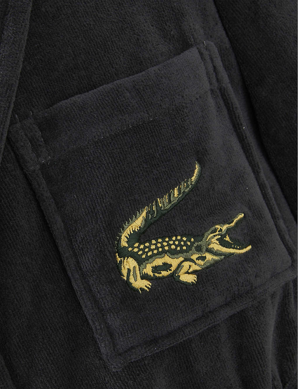 Lacoste L René Logo-embroidered Organic Cotton-terry Bathrobe 2 Lacoste L René Logo-embroidered Organic Cotton-terry Bathrobe - Image 2