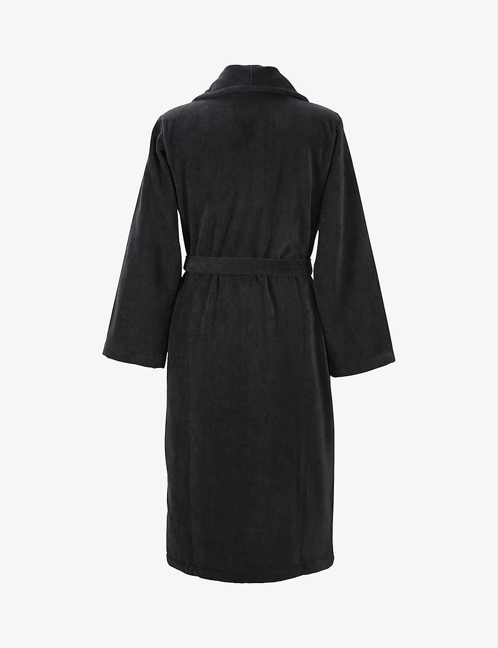 Lacoste L René Logo-embroidered Organic Cotton-terry Bathrobe 4 Lacoste L René Logo-embroidered Organic Cotton-terry Bathrobe - Image 4