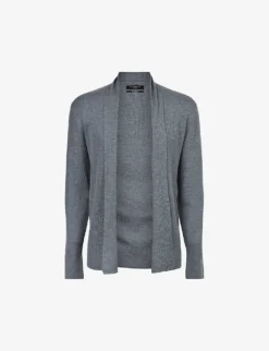 AllSaints Mode Shawl-lapel Merino-wool Cardigan