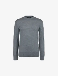 AllSaints Mode Ramskull-embroidered Wool Jumper