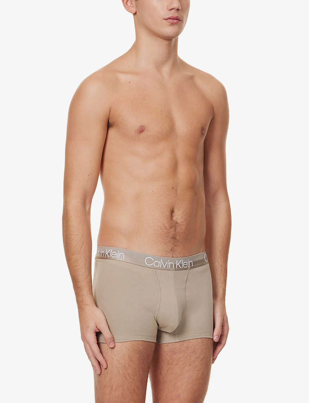 Calvin Klein Logo-waistband Mid-rise Pack Of Three Cotton And Recycled Polyester-blend Trunks 2 Calvin Klein Logo-waistband Mid-rise Pack Of Three Cotton And Recycled Polyester-blend Trunks - Image 2