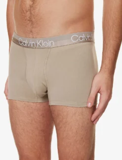 Calvin Klein Logo-waistband Mid-rise Pack Of Three Cotton And Recycled Polyester-blend Trunks 7 Calvin Klein Logo-waistband Mid-rise Pack Of Three Cotton And Recycled Polyester-blend Trunks -Falkeis Store R04008699 MULTI ALT03
