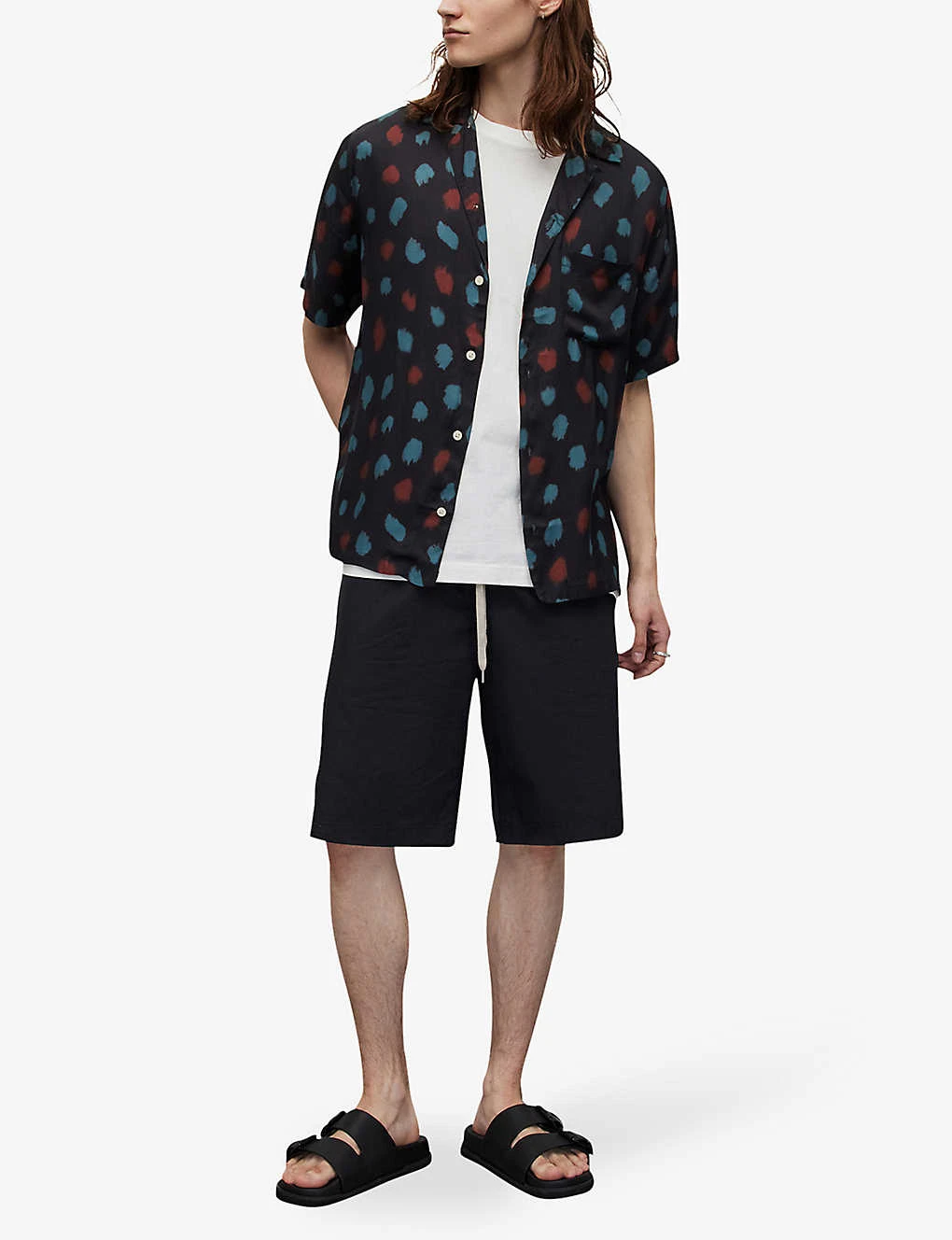 AllSaints Tab Relaxed-fit Recycled Viscose-blend Shirt 2 AllSaints Tab Relaxed-fit Recycled Viscose-blend Shirt - Image 2
