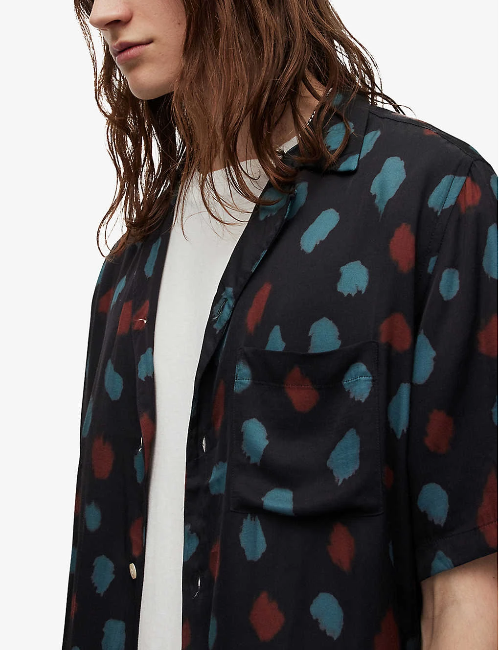 AllSaints Tab Relaxed-fit Recycled Viscose-blend Shirt 5 AllSaints Tab Relaxed-fit Recycled Viscose-blend Shirt - Image 5