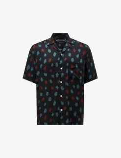 AllSaints Tab Relaxed-fit Recycled Viscose-blend Shirt