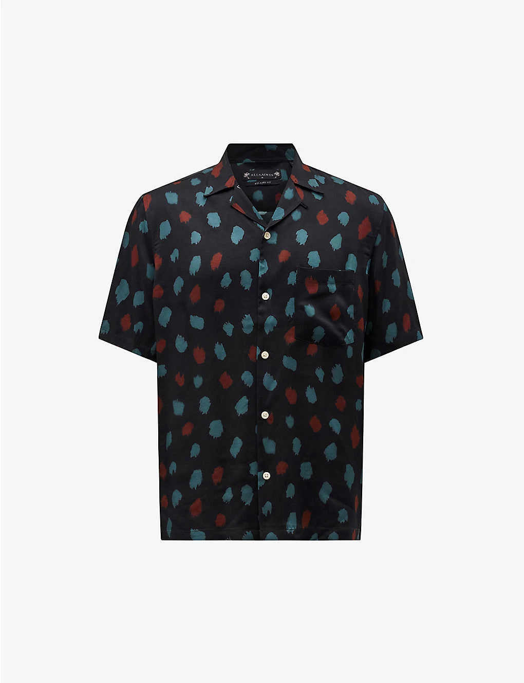 AllSaints Tab Relaxed-fit Recycled Viscose-blend Shirt 1 AllSaints Tab Relaxed-fit Recycled Viscose-blend Shirt