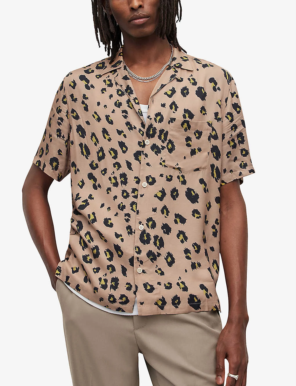 AllSaints Manado Leopard-print Woven Shirt 3 AllSaints Manado Leopard-print Woven Shirt - Image 3