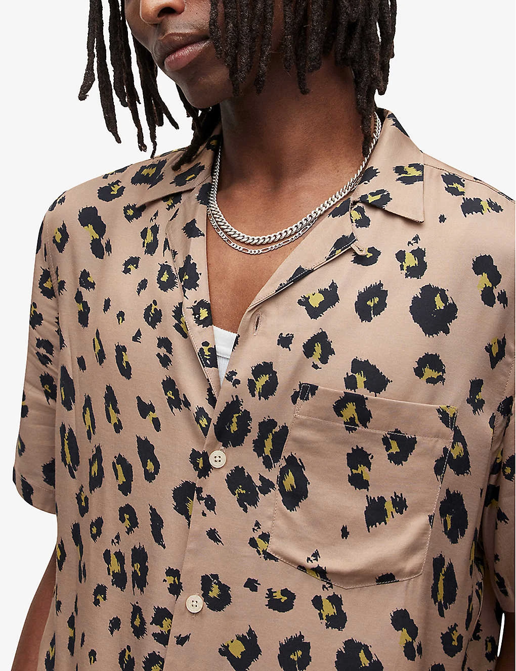 AllSaints Manado Leopard-print Woven Shirt 5 AllSaints Manado Leopard-print Woven Shirt - Image 5