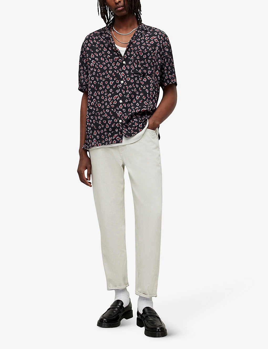 AllSaints Romantik Heart Leopard-print Woven Shirt 2 AllSaints Romantik Heart Leopard-print Woven Shirt - Image 2