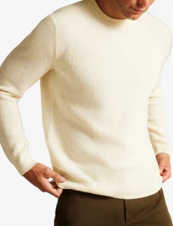 Ted Baker Steall Ribbed Cashmere Jumper -Falkeis Store R04010870 ECRU ALT02