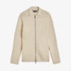 Ted Baker Branm Diamond-knit Zip-through Cotton Cardigan