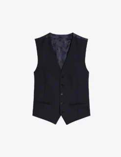 Ted Baker Skyews Slim-fit Wool Waistcoat