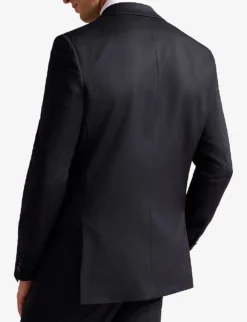 Ted Baker Skyejes Single-breasted Slim-fit Wool Blazer -Falkeis Store R04059365 NAVY ALT03