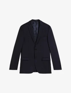 Ted Baker Skyejes Single-breasted Slim-fit Wool Blazer