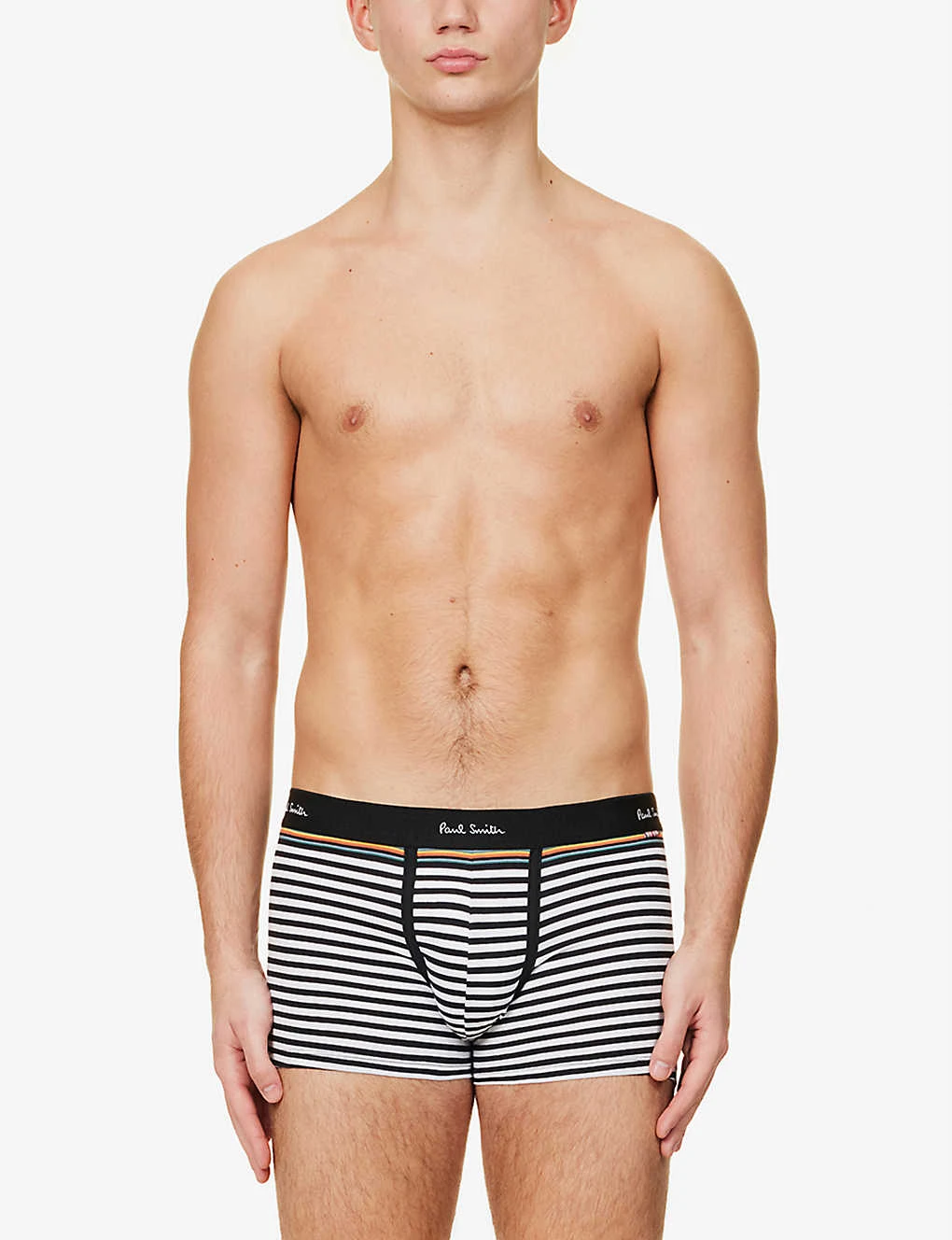 PAUL SMITH Diagonal Striped Stretch-cotton Trunks 2 PAUL SMITH Diagonal Striped Stretch-cotton Trunks - Image 2
