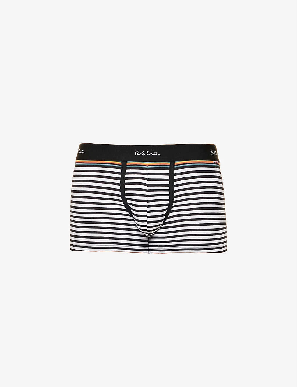 PAUL SMITH Diagonal Striped Stretch-cotton Trunks 1 PAUL SMITH Diagonal Striped Stretch-cotton Trunks