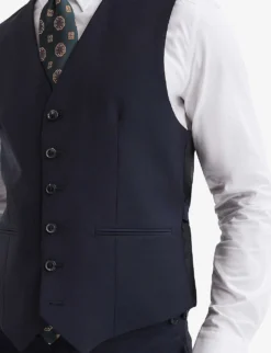 Reiss Hope Regular-fit Stretch-woven Waistcoat -Falkeis Store R04068029 NAVY ALT04