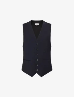 Reiss Hope Regular-fit Stretch-woven Waistcoat