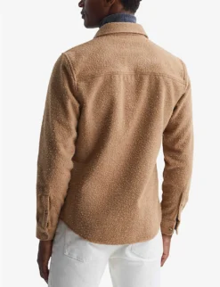 Reiss Kiss Twin-pocket Woven Overshirt 8 Reiss Kiss Twin-pocket Woven Overshirt -Falkeis Store R04068106 CAMEL ALT03