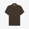 Reiss Rufus Cuban-collar Regular-fit Linen Shirt