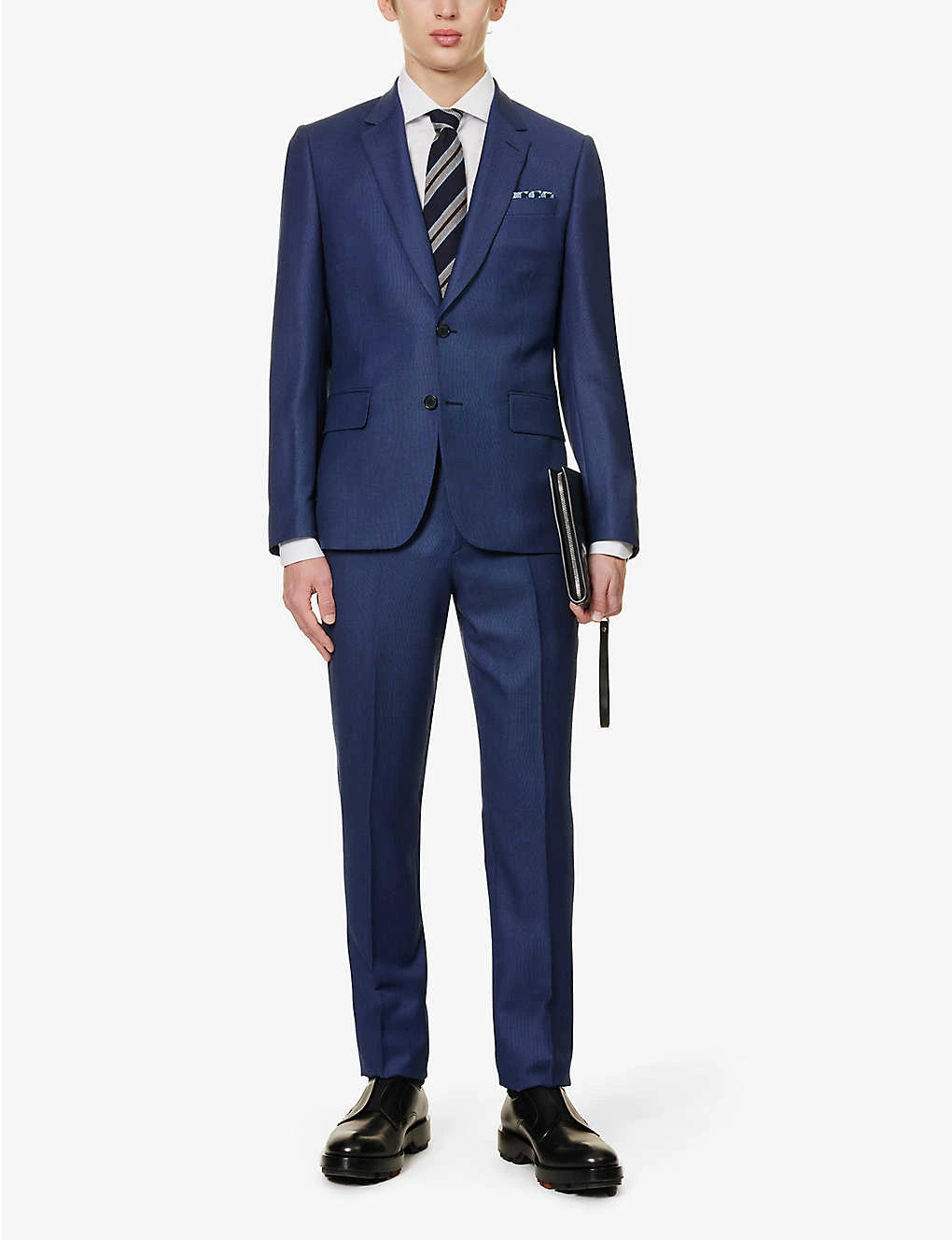 PAUL SMITH Birdseye-pattern Soho-fit Wool Suit 2 PAUL SMITH Birdseye-pattern Soho-fit Wool Suit - Image 2