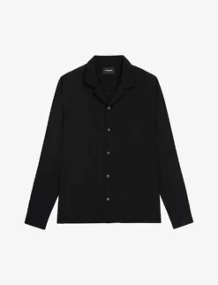 THE KOOPLES Leopard-print Relaxed-fit Satin Shirt