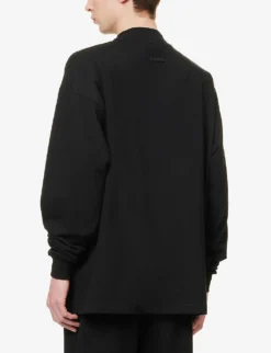 Fear Of God Eternal Brand-print Relaxed-fit Cotton-jersey T-shirt 8 Fear Of God Eternal Brand-print Relaxed-fit Cotton-jersey T-shirt -Falkeis Store R04075923 BLACK ALT03