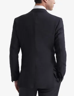 Reiss Poker Single-breasted Slim-fit Stretch-wool Blend Suit Jacket -Falkeis Store R04080295 NAVY ALT03