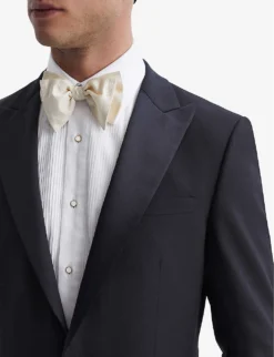 Reiss Poker Single-breasted Slim-fit Stretch-wool Blend Suit Jacket -Falkeis Store R04080295 NAVY ALT04