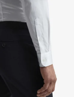 Reiss Remote Slim-fit Cotton Shirt -Falkeis Store R04080307 WHITE ALT04