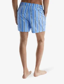 Reiss Palm Recycled Polyester-blend Swim Shorts -Falkeis Store R04080320 SOFTBLUE ALT03