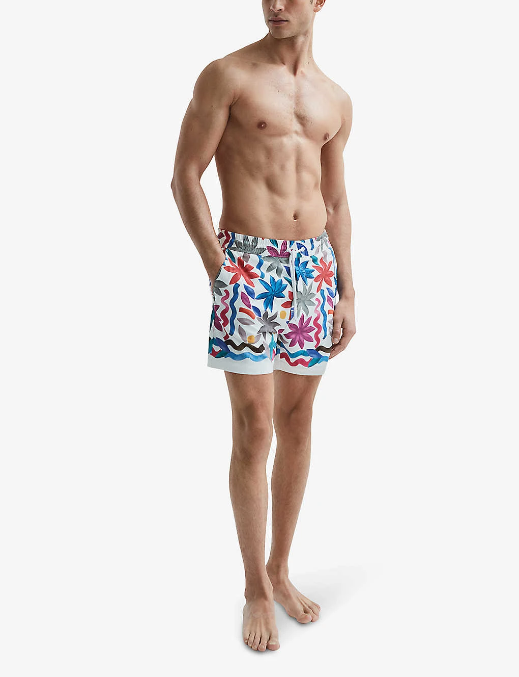 Reiss Arizona Recycled Polyester-blend Swim Shorts 2 Reiss Arizona Recycled Polyester-blend Swim Shorts - Image 2