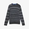 Ted Baker Abulti Striped Stretch-knit Jumper