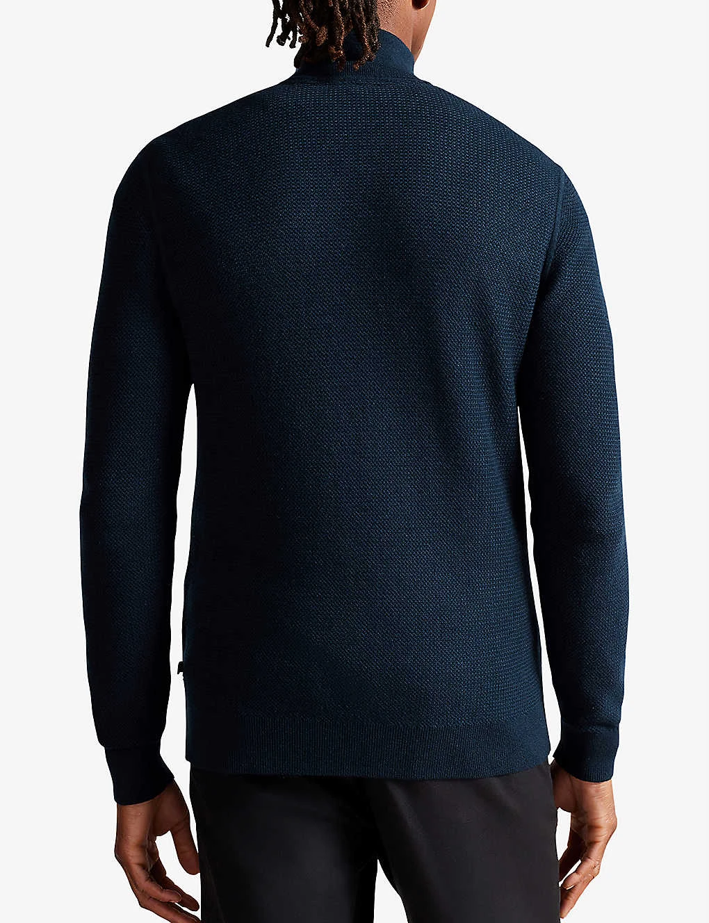Ted Baker Meaddo Funnel-neck Cotton-blend Jumper 4 Ted Baker Meaddo Funnel-neck Cotton-blend Jumper - Image 4
