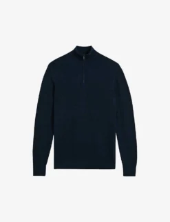 Ted Baker Meaddo Funnel-neck Cotton-blend Jumper
