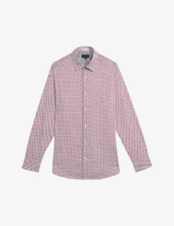 Ted Baker Conifur Regular-fit Stretch-cotton Shirt