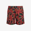 AllSaints Mesquida Graphic-print Drawstring Woven Shorts