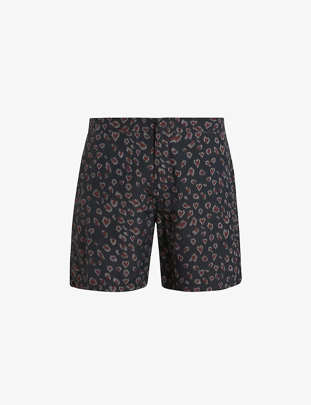 AllSaints Romantik Leopard-print Recycled-polyamide Swim Trunks 1 AllSaints Romantik Leopard-print Recycled-polyamide Swim Trunks