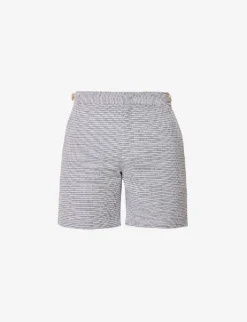 ORLEBAR BROWN Bulldog Geometric-print Mid-rise Swim Shorts