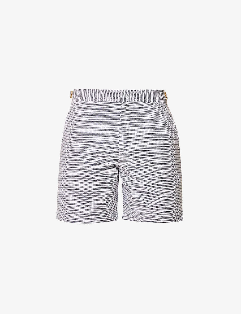 ORLEBAR BROWN Bulldog Geometric-print Mid-rise Swim Shorts 1 ORLEBAR BROWN Bulldog Geometric-print Mid-rise Swim Shorts