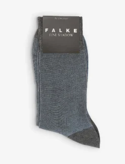 Falke Contrast-trim Cotton-blend Socks
