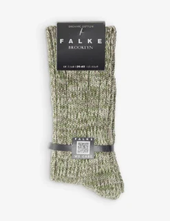 Falke Brooklyn Chunky-knit Cotton-blend Socks