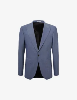 Reiss Wish Slim-fit Stretch Wool-blend Blazer