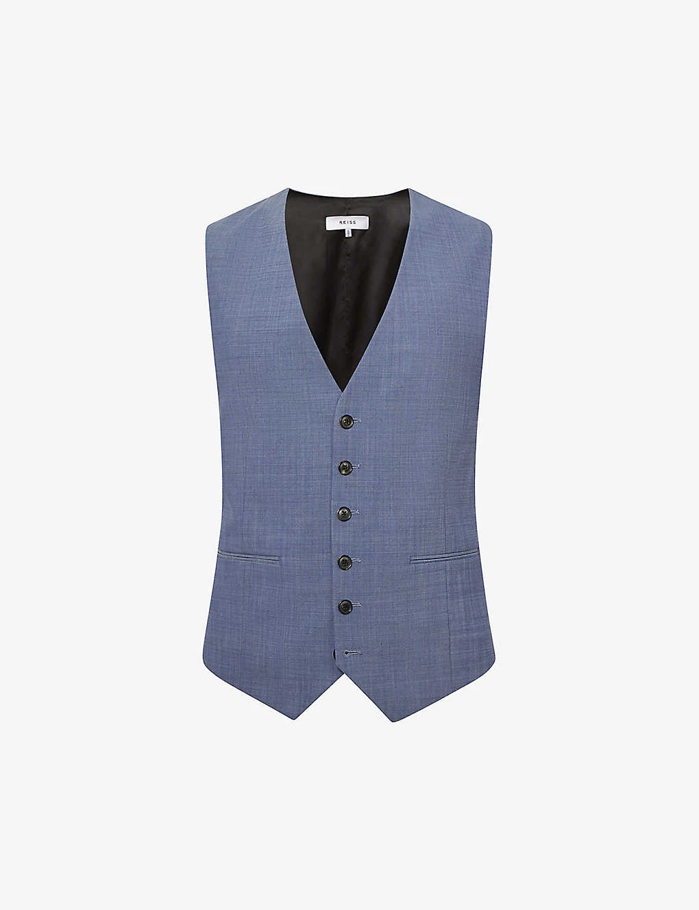 Reiss Wish Slim-fit Stretch Wool-blend Waistcoat 1 Reiss Wish Slim-fit Stretch Wool-blend Waistcoat