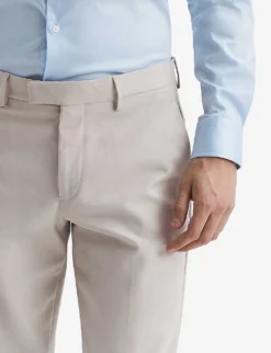 Reiss Eastbury Slim-fit Straight-leg Stretch-cotton Chinos -Falkeis Store R04091602 STONE ALT04