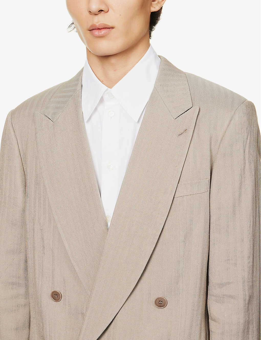 Giorgio Armani Double-breasted Regular-fit Woven Suit 5 Giorgio Armani Double-breasted Regular-fit Woven Suit - Image 5